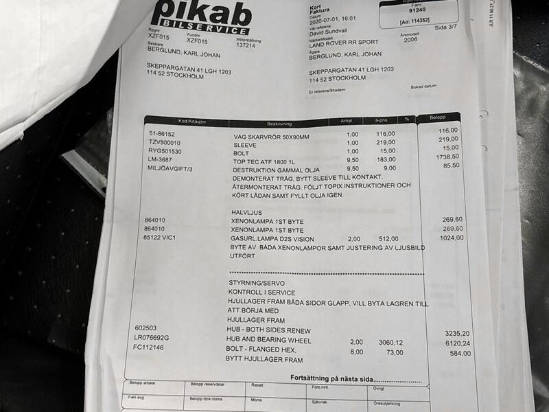 Land Rover Range Rover Sport vaihtoauto