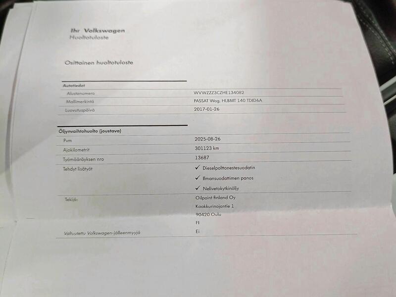 Volkswagen Passat vaihtoauto