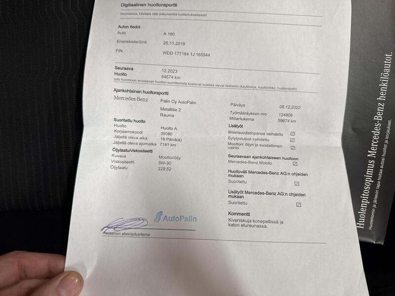 Mercedes-Benz A vaihtoauto