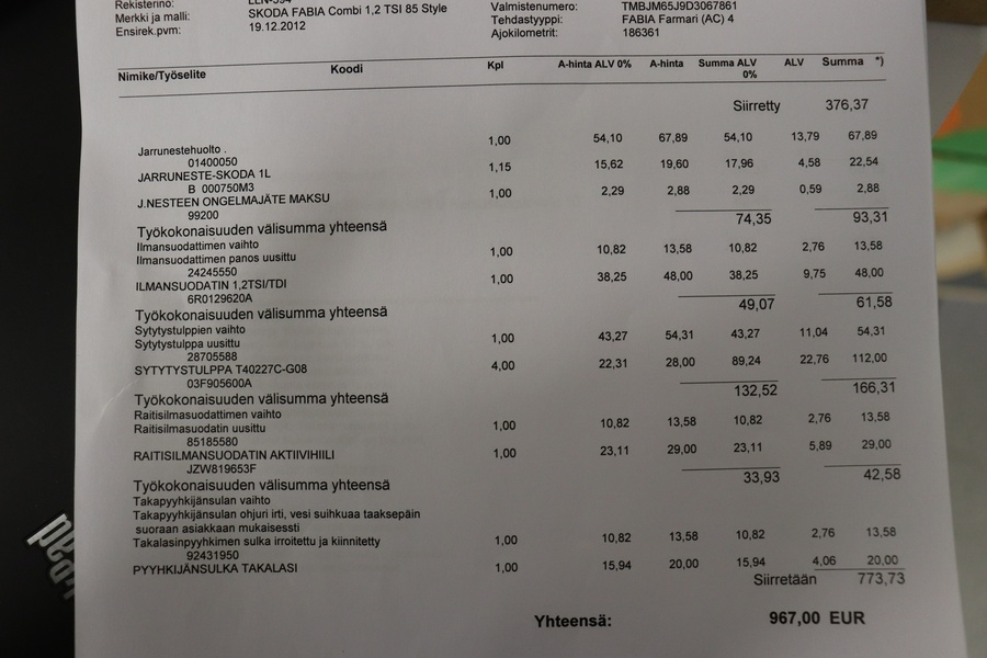 Skoda Fabia vaihtoauto