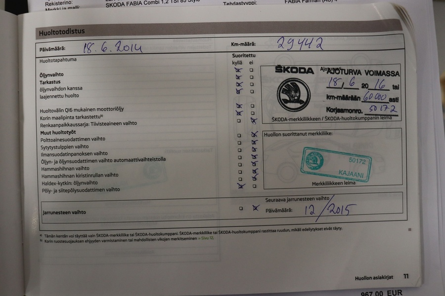 Skoda Fabia vaihtoauto