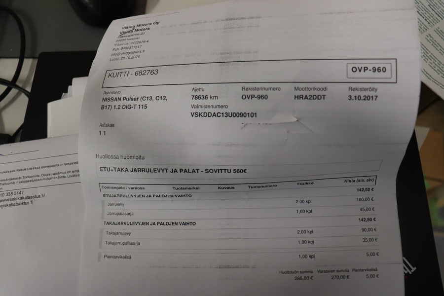 Nissan Pulsar vaihtoauto