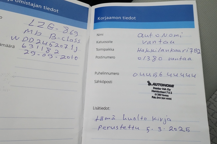 Mercedes-Benz B vaihtoauto