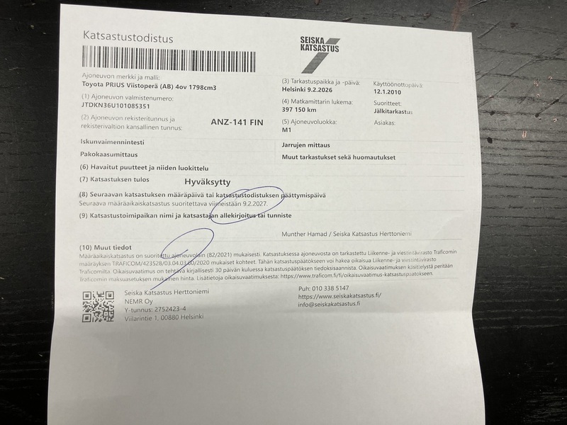 Toyota Prius vaihtoauto