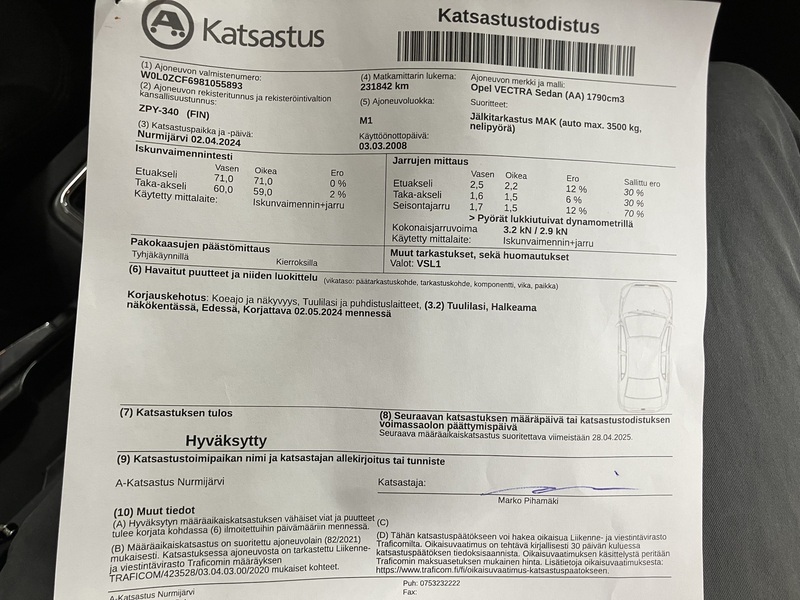 Opel Vectra vaihtoauto