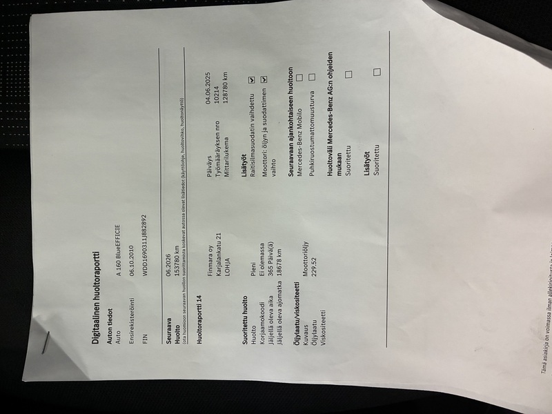 Mercedes-Benz A vaihtoauto