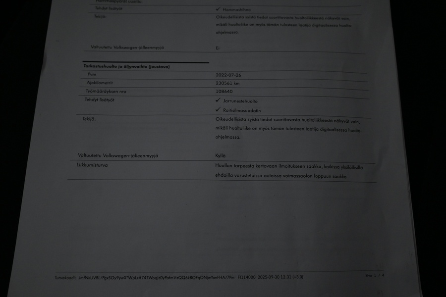 Volkswagen Passat vaihtoauto