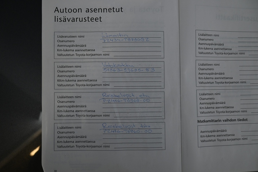 Toyota Avensis vaihtoauto