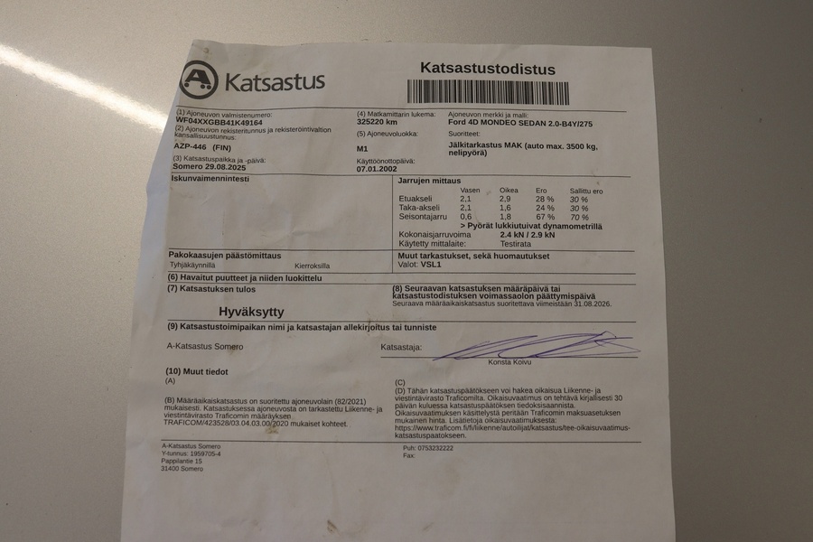 Ford Mondeo vaihtoauto