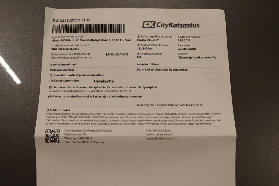 Nissan Juke vaihtoauto