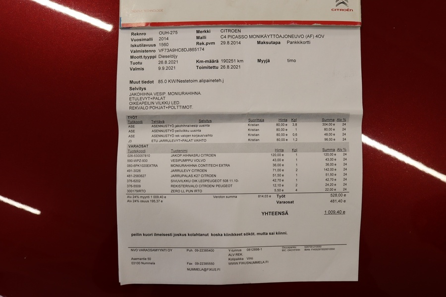 Citroën Grand C4 Picasso vaihtoauto