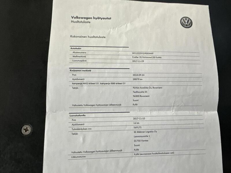 Volkswagen Crafter vaihtoauto