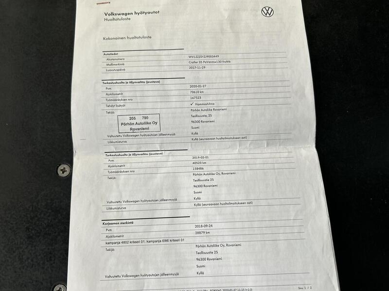 Volkswagen Crafter vaihtoauto