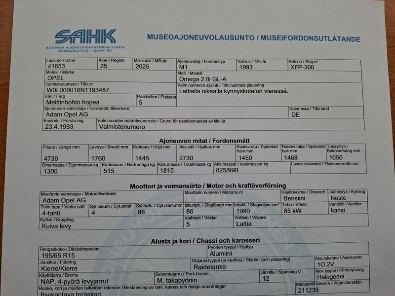 Opel Omega vaihtoauto