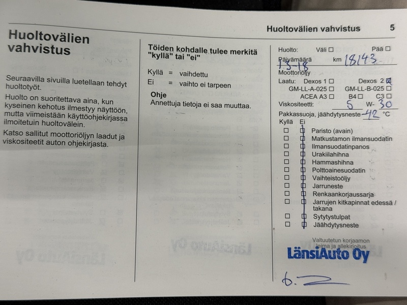 Opel Zafira vaihtoauto