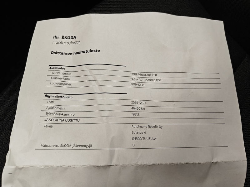 Skoda Fabia vaihtoauto