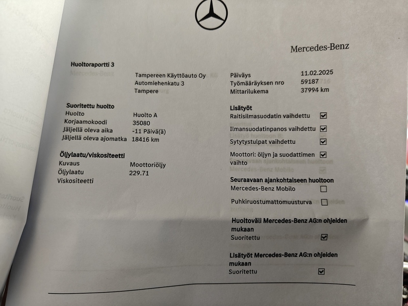 Mercedes-Benz A vaihtoauto