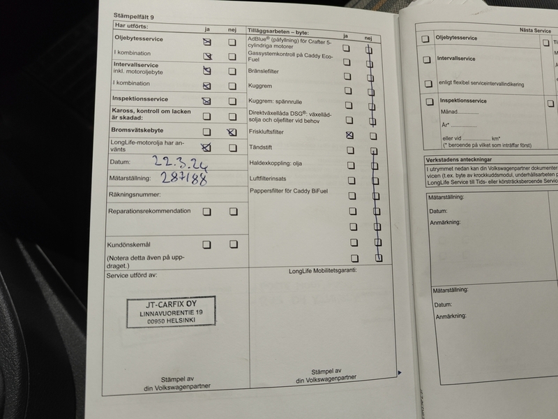 Volkswagen Caddy vaihtoauto