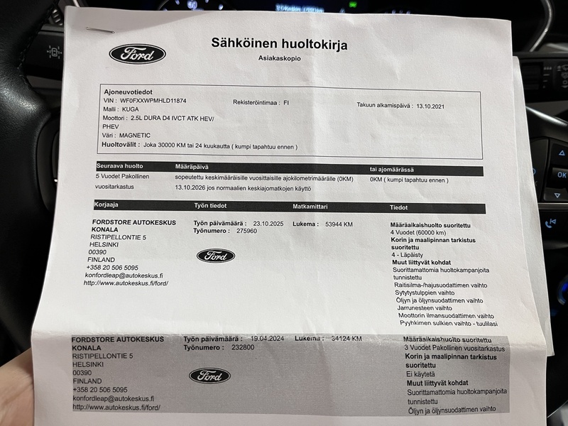 Ford Kuga vaihtoauto