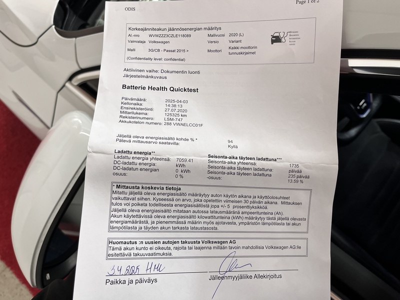 Volkswagen Passat vaihtoauto