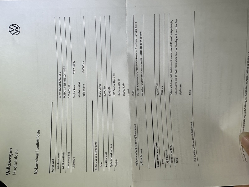 Volkswagen Passat vaihtoauto