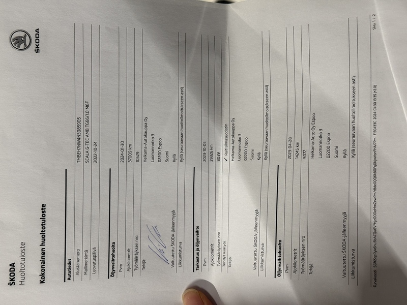 Skoda Scala vaihtoauto