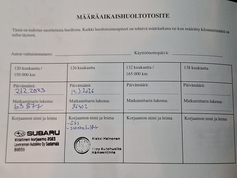 Subaru Forester vaihtoauto