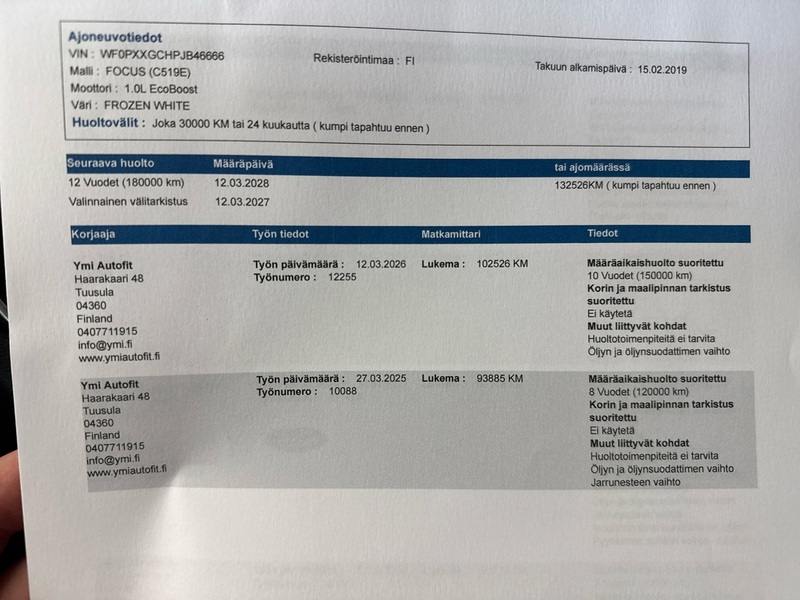 Ford Focus vaihtoauto