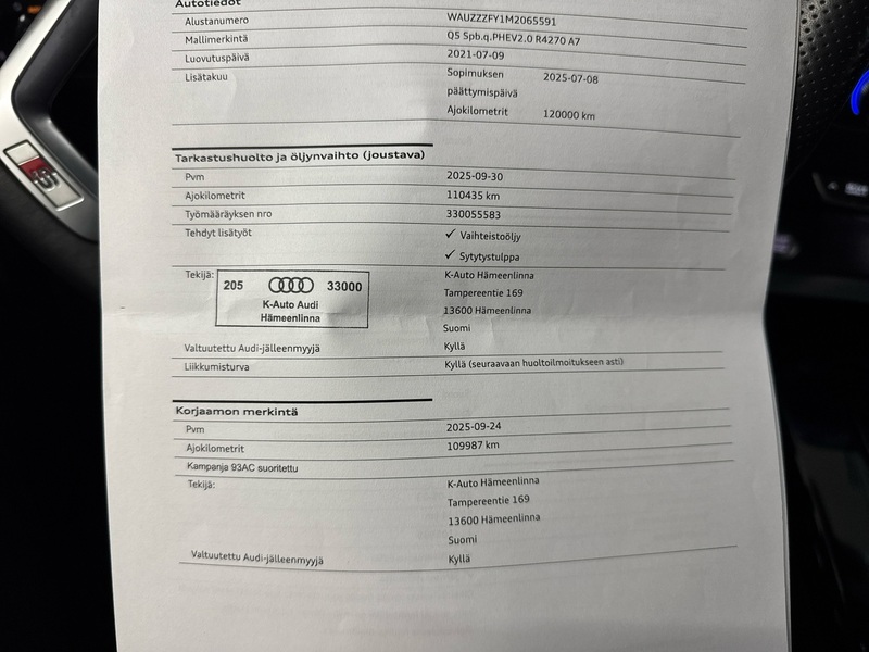 Audi Q5 vaihtoauto