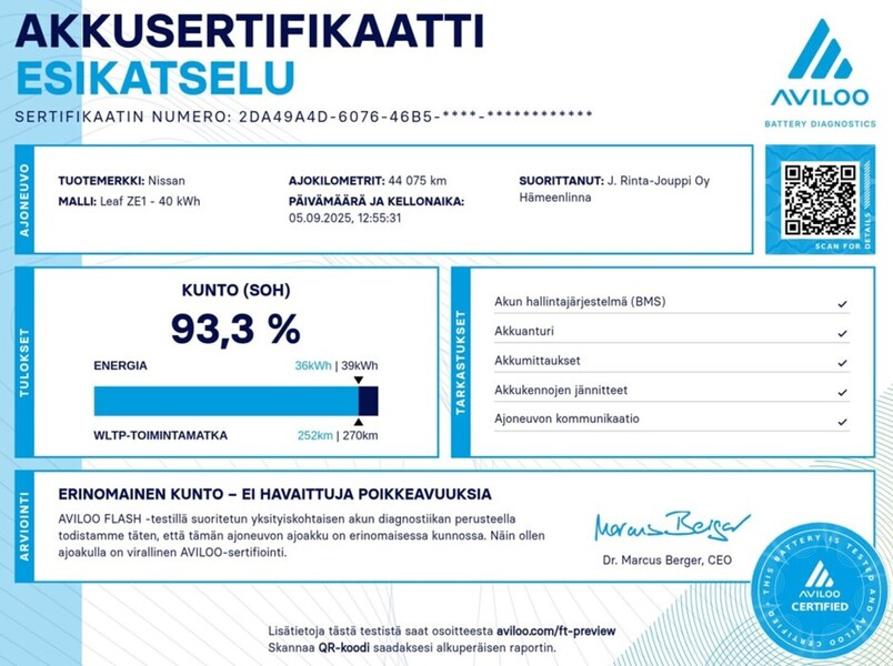 Nissan Leaf vaihtoauto