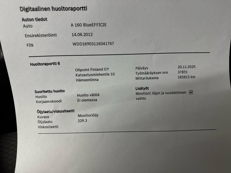 Mercedes-Benz A vaihtoauto