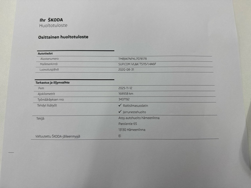 Skoda Superb vaihtoauto