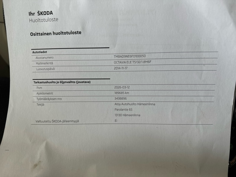 Skoda Octavia vaihtoauto