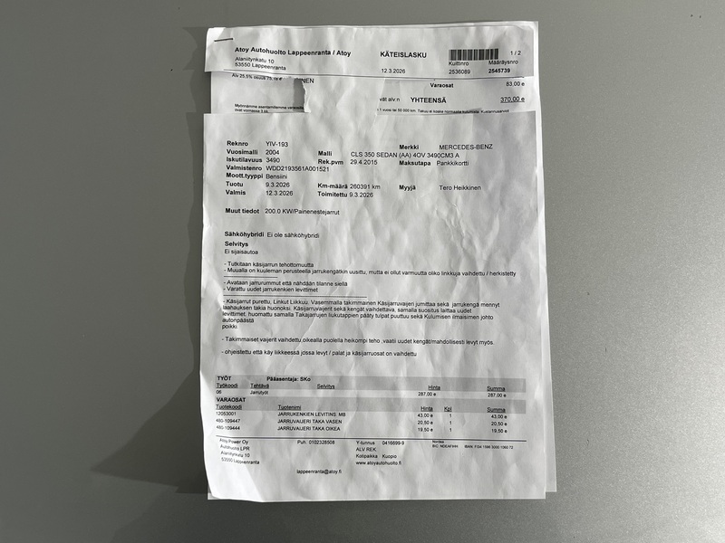 Mercedes-Benz CLS vaihtoauto