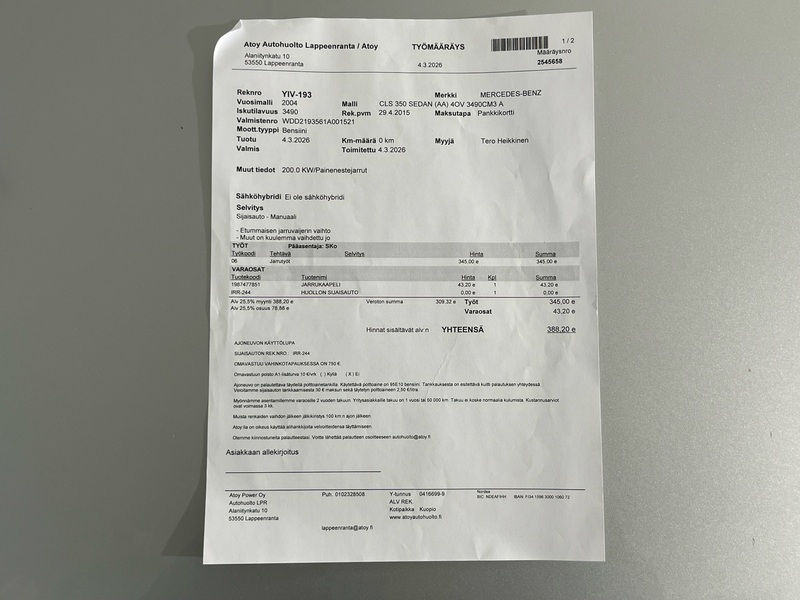 Mercedes-Benz CLS vaihtoauto