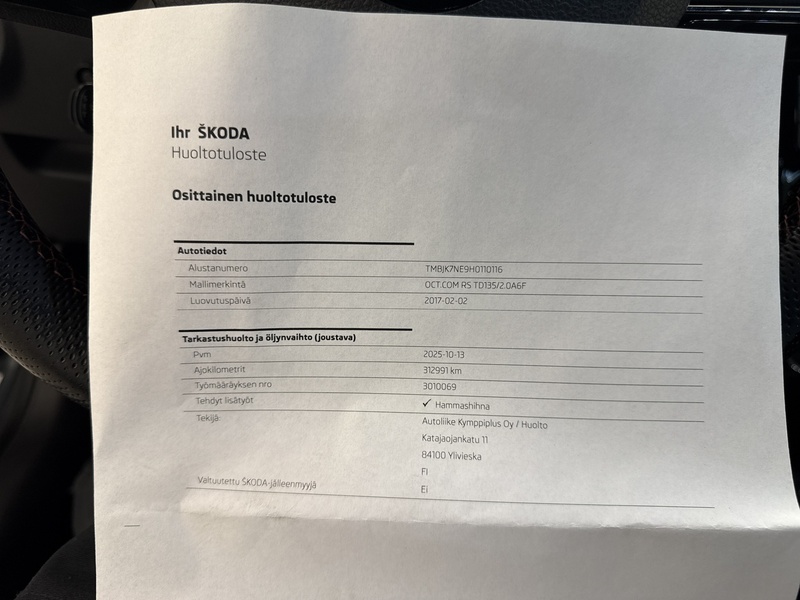 Skoda Octavia vaihtoauto