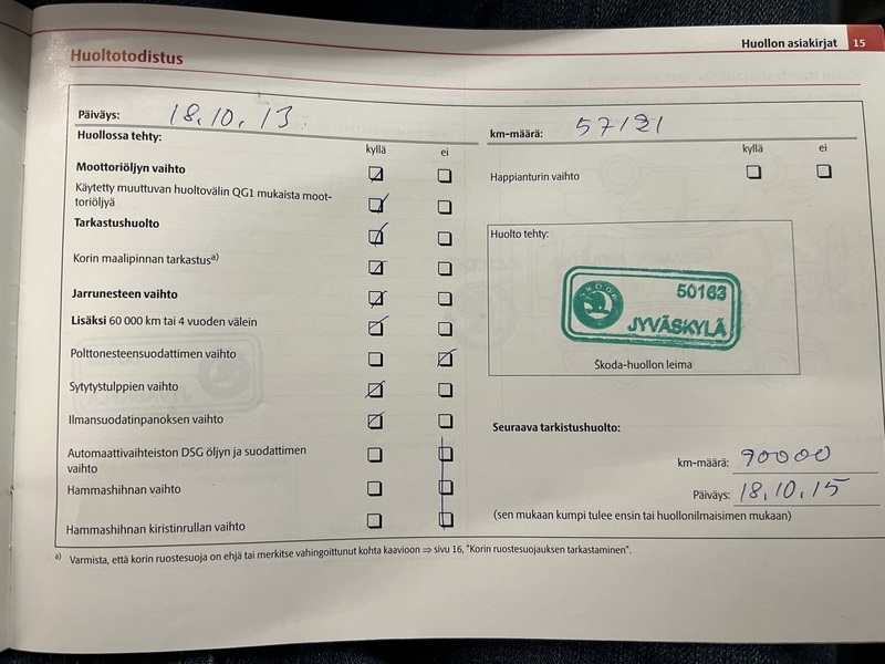 Skoda Octavia vaihtoauto