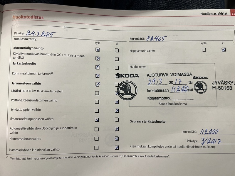 Skoda Octavia vaihtoauto