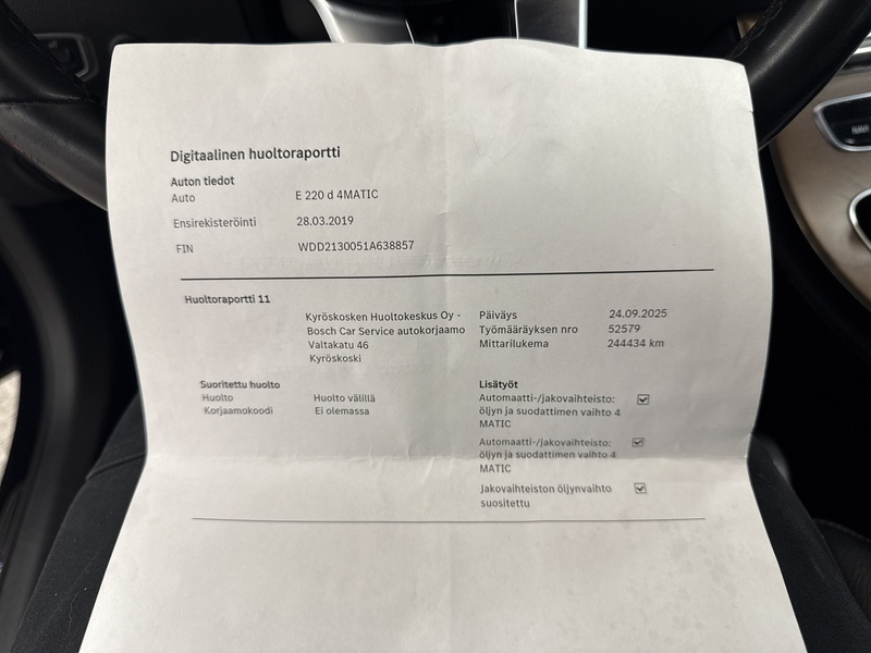 Mercedes-Benz E vaihtoauto