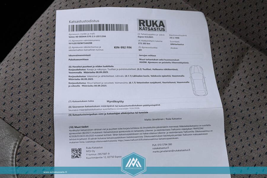 Volvo S70 vaihtoauto