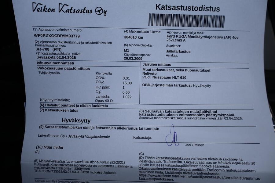 Ford Kuga vaihtoauto