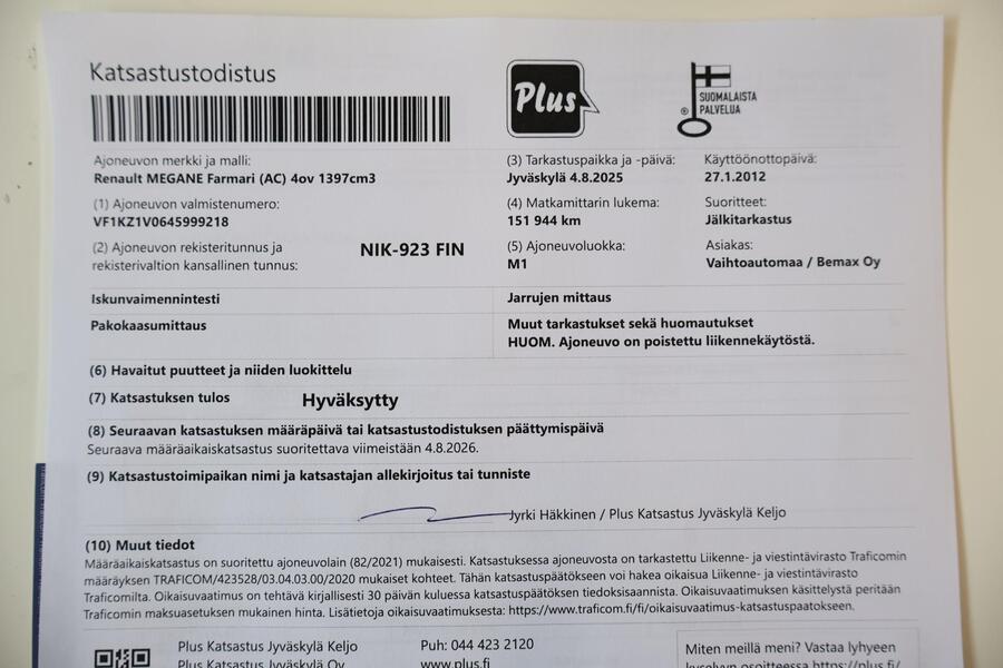 Renault Mégane vaihtoauto