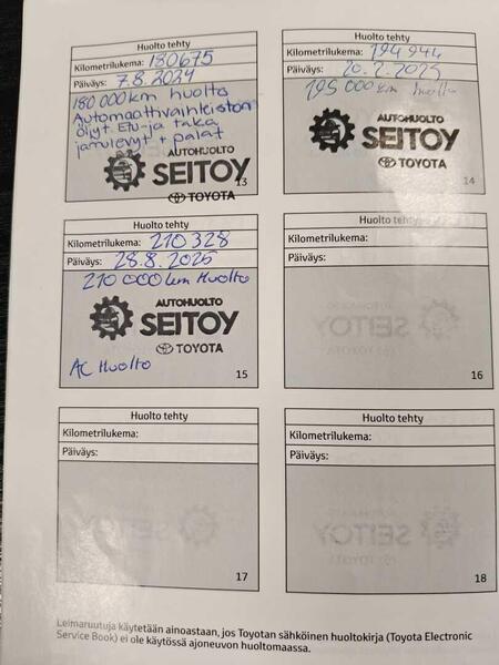 Toyota Avensis vaihtoauto