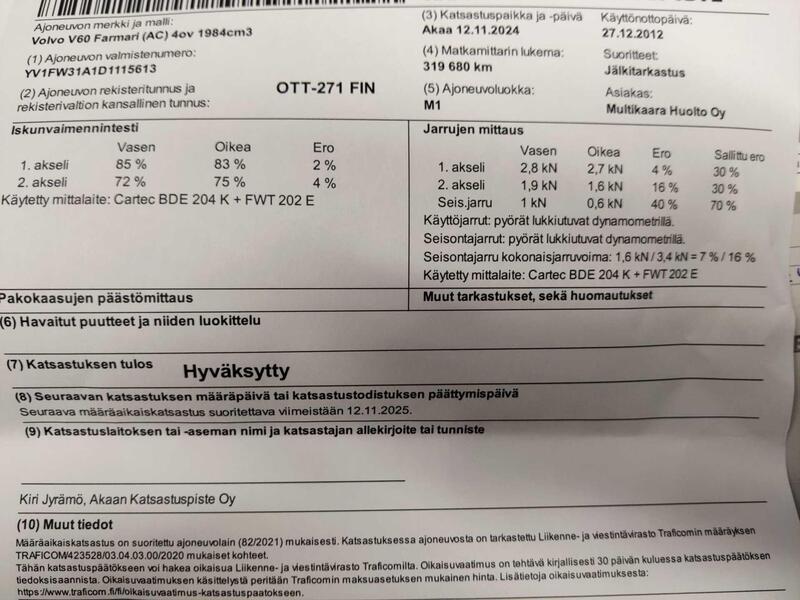 Volvo V60 vaihtoauto