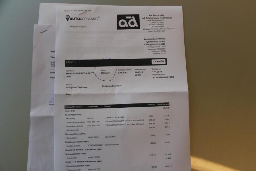 Mercedes-Benz A vaihtoauto