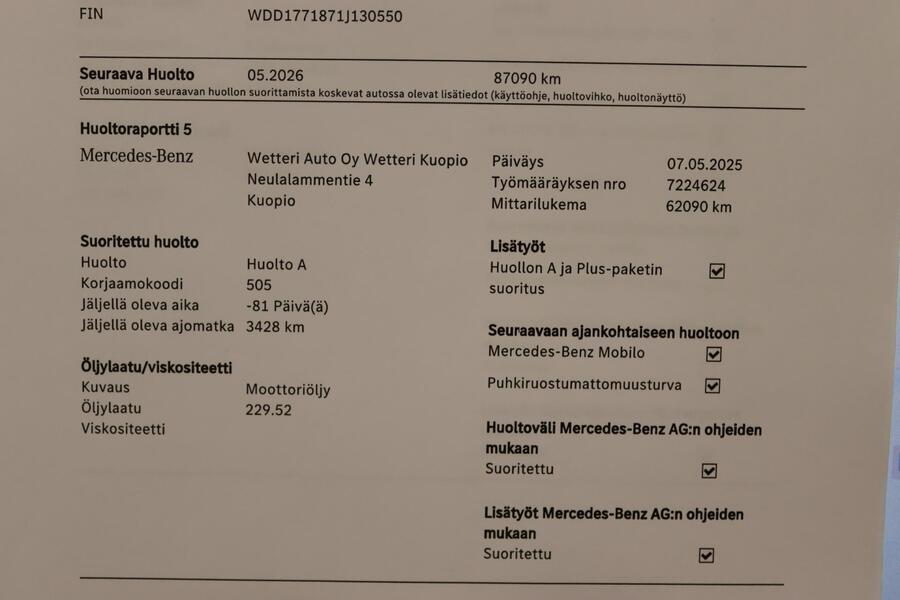 Mercedes-Benz A vaihtoauto