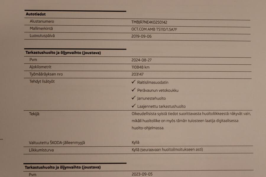 Skoda Octavia vaihtoauto