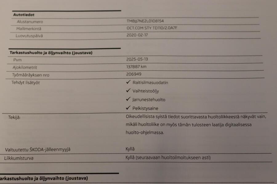 Skoda Octavia vaihtoauto