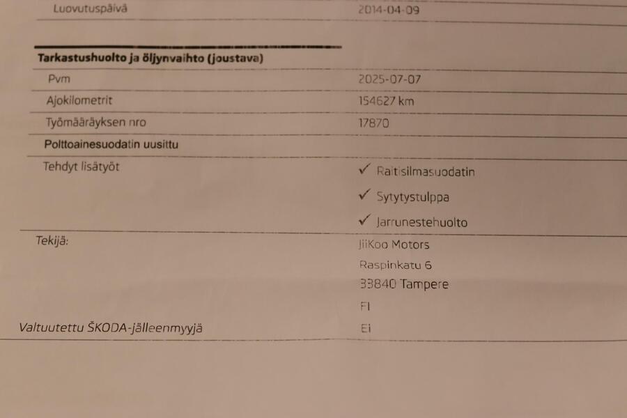 Skoda Fabia vaihtoauto