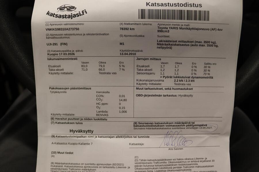 Toyota Yaris vaihtoauto